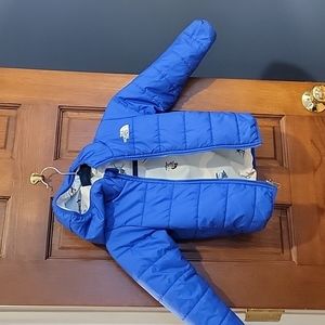 North face size 4T winter coat, reversible
